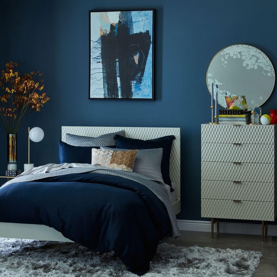 Audrey 5Drawer Dresser Parchment West Elm UK